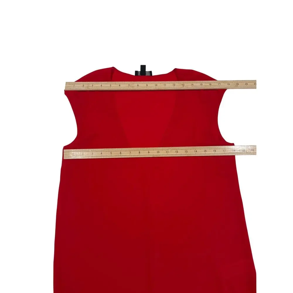 J.Crew Red Cap Sleeve Blouse Size 4 Lightweight, Flowy and Relaxed Summer BBQ